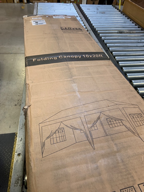 Photo 1 of Garvee 10x20 ft Pop Up Canopy Tent Outdoor Canopy One-Person Set Up Heavy Duty Commercial Tent 6-Sidewall,Black
