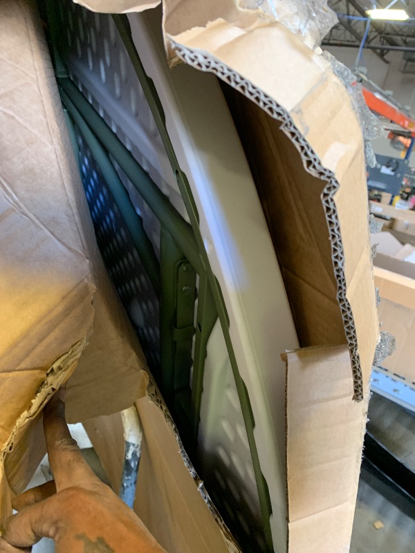 Photo 1 of Flash Furniture Elon 6' Round All-Occasion Plastic Folding Event Table, Foldable Portable Banquet Table for Indoor/Outdoor Events, White