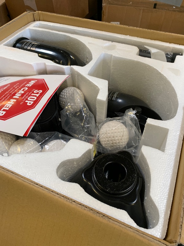 Photo 1 of PowerNet Launch F-lite Baseball & Softball Pitching Machine, Adjustable Height and Angles, Variable Speed Up to 90 MPH, Batting Practice Ball Launcher (F-lite)