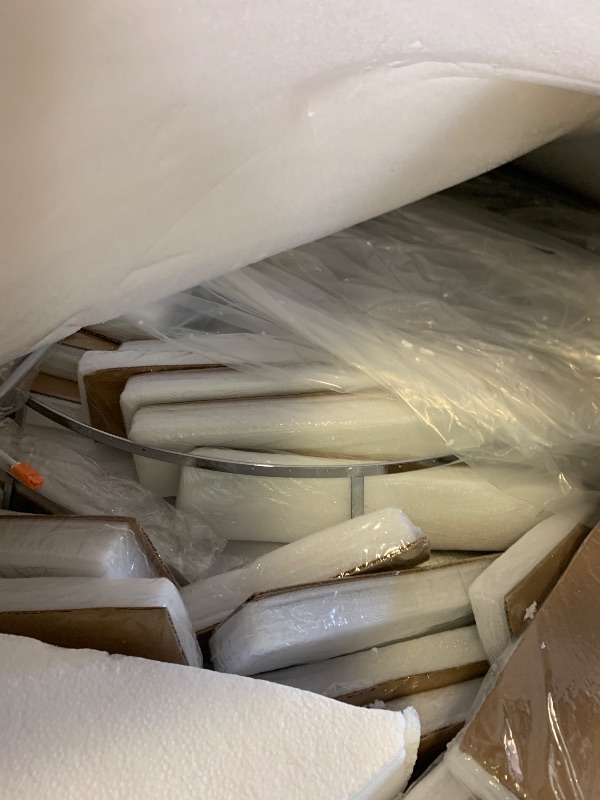 Photo 1 of TOCHIC Large Crystal Chandelier for High Ceiling, 40-inch 7-Tier Modern Chrome Crystal Chandeliers Lighting Fixture, Raindrop K9 Round Light for Entryway Staircase Foyer Living Bedroom Dining Room