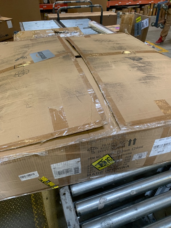 Photo 1 of TOCHIC Large Crystal Chandelier for High Ceiling, 40-inch 7-Tier Modern Chrome Crystal Chandeliers Lighting Fixture, Raindrop K9 Round Light for Entryway Staircase Foyer Living Bedroom Dining Room