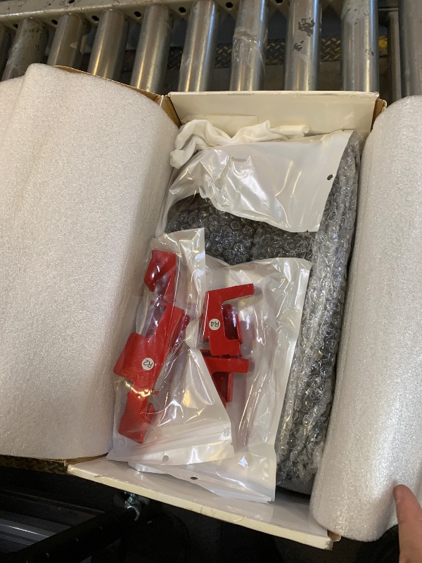 Photo 1 of Brake Caliper Covers Compatible with Tesla Model Y Juniper 2025-2026, 19 20 inch Front and Rear Brake Wheel Hub Brake Caliper Covers 4 Pcs for Model Y Juniper Accessories Red