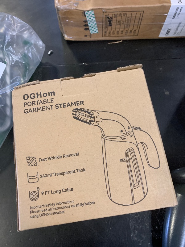 Photo 1 of OGHom Steamer for Clothes, Handheld Clothing Steamer for Garment, 240ml Big Capacity 700W Portable Travel Steam Iron (Blue)