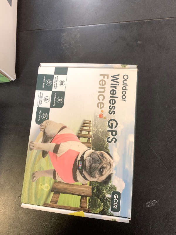 Photo 1 of GPS Wireless Dog Collar Fence System - No Monthly Fee App Control, Custom Polygon Boundary & Remote Training, Free Phone Tracker for Up to 5 Pets, Virtual Electric Fence for Dogs, Black