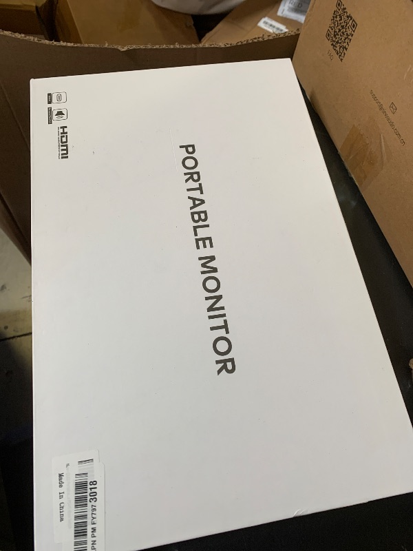 Photo 1 of 13.3” OLED Portable Monitor Touchscreen, 1080P HDR Travel Screen, 500 Nits, Ultra-Slim External Second Monitor for Laptop Mac PC & Android Phone/Tablet (No Touch for iPhone/iPad/Consoles), with Case