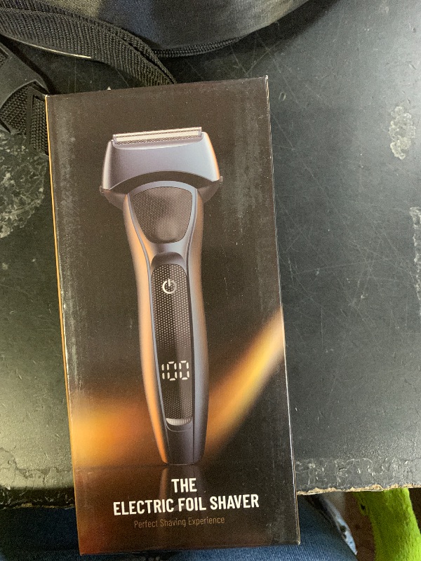 Photo 1 of FNDNA Rechargeable Electric Razor for Men: Floating Foil Shavers with LED Display - Waterproof Wet Dry - 30° Precision Blades, Travel Lock, Face Shaving