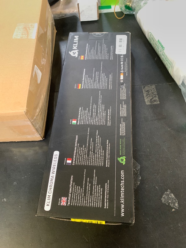 Photo 1 of KLIM Chroma Wireless Keyboard – RGB Backlit Gaming, Rechargeable Battery, PC Keyboard, Durable & Water-Resistant, Compatible with PS4, PS5 & Mac - Black