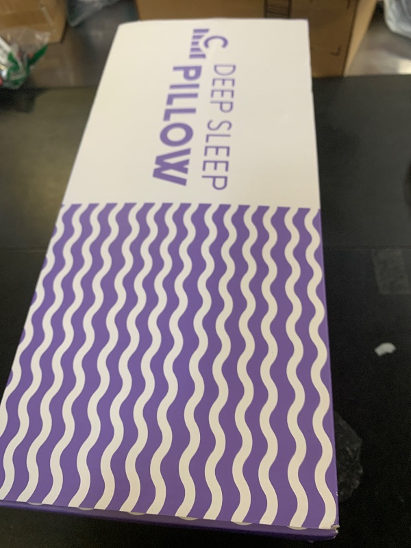 Photo 1 of C CUSHION LAB Deep Sleep Pillow, Patented Ergonomic Contour Design for Side & Back Sleepers, Orthopedic Cervical Shape Gently Cradles Head & Provides Neck Support & Shoulder Pain Relief - Calm Grey