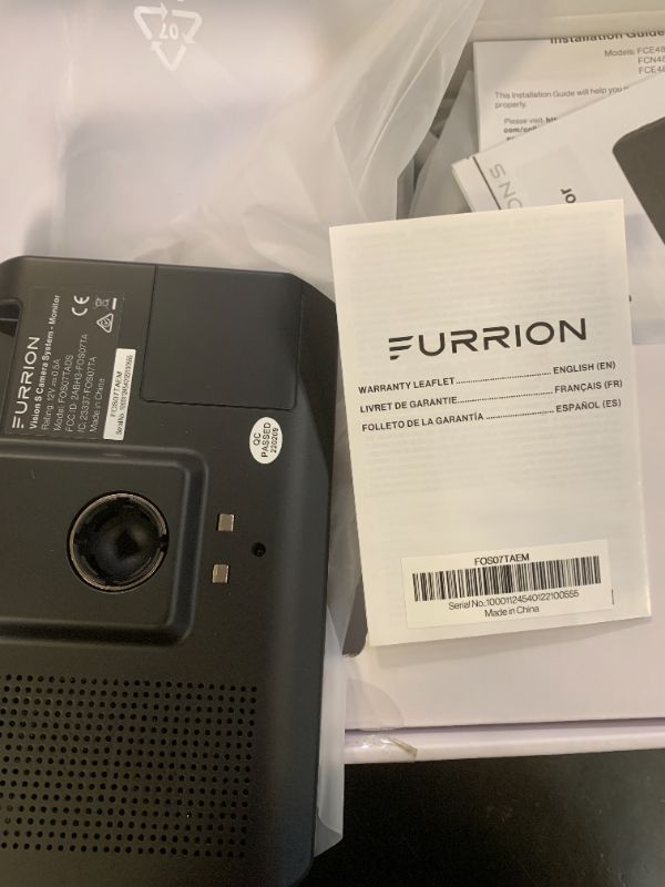 Photo 1 of Furrion Vision S 3-Camera Wireless RV Backup System with 7-Inch Monitor, 1 Rear Sharkfin, 2 Side Running Light Cameras, Infrared Night Vision, Wide-Angle View, Hi-Res, IP65 Waterproof - FOS07TAEN