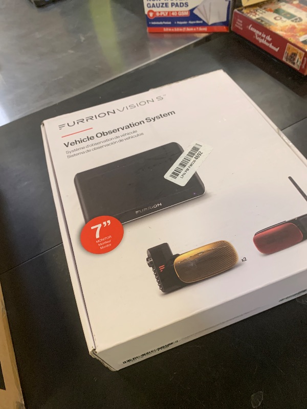 Photo 1 of Furrion Vision S 3-Camera Wireless RV Backup System with 7-Inch Monitor, 1 Rear Sharkfin, 2 Side Running Light Cameras, Infrared Night Vision, Wide-Angle View, Hi-Res, IP65 Waterproof - FOS07TAEN