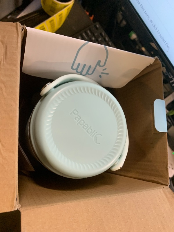 Photo 1 of Papablic Innovative 360° CapsuleChill Breastmilk Cooler for 36H Safe Storage, 20oz Stress-Free Portable Breast Milk Chiller with 2pcs Stainless Steel Baby Bottles for Work & Travel, Mint Green