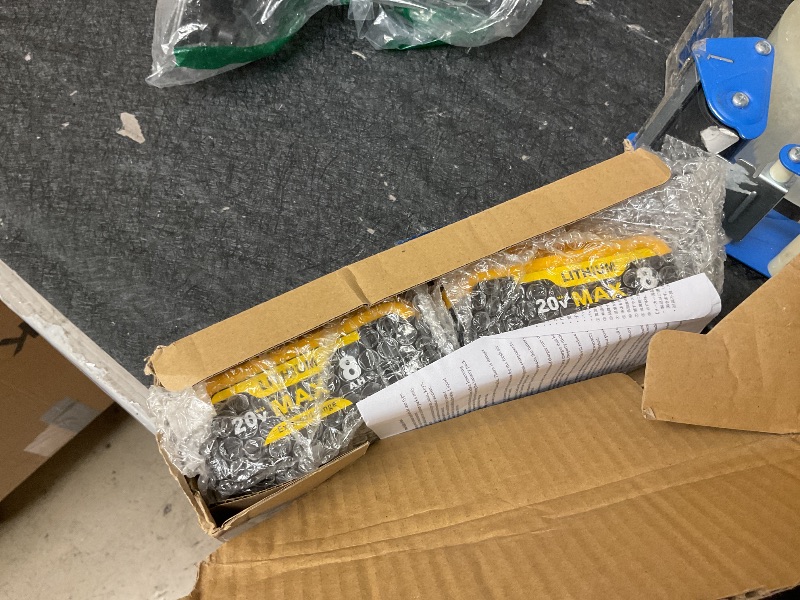 Photo 3 of Upgrade 2-Pack 8000mAh Replacement for Dewalt 20V Max Battery Compatible with DCB200 DCB201 DCB206 DCB207 Battery Packs for Dewalt 20V Tools and Chargers