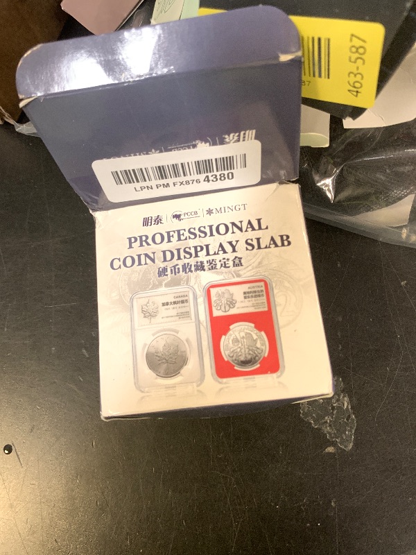 Photo 1 of 10-Pack Silver Dollar Coin Holder, 38mm Collection Coin Holder, Clear Acrylic Coin Slab Protectors and Display Case for Morgan, Peace, IKE Silver Coin, Four-Point Fixation Coin Capsules