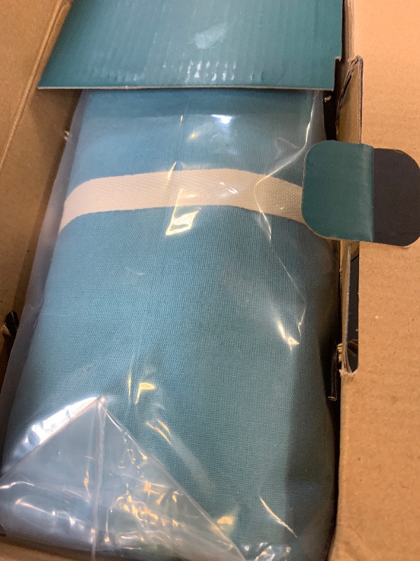 Photo 1 of 100% Pure Linen Sheet Set Breathable Natural Linen Sheets 4pcs Queen Size, Bedding Set Deep Pocket Up to 16" Moisture-Wicking Softens with Every Wash, Relaxed Texture (Aqua Queen)