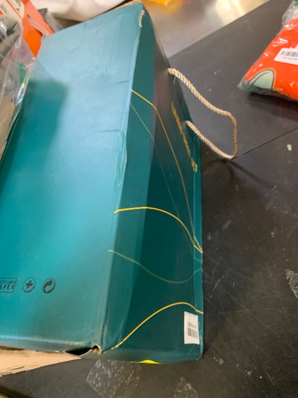 Photo 1 of 100% Pure Linen Sheet Set Breathable Natural Linen Sheets 4pcs Queen Size, Bedding Set Deep Pocket Up to 16" Moisture-Wicking Softens with Every Wash, Relaxed Texture (Aqua Queen)