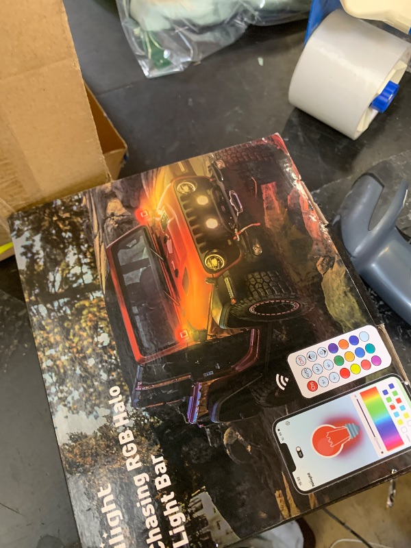 Photo 1 of Nilight LED Pods 3 Inch 18W Cube Flood Offroad Work Light with RGB Halo Strip Multi Chasing Flash Strobe Mode APP & Remote Control IP67 Waterproof for Truck Pickup Golf Cart SUV ATV UTV 4x4 Van Camper