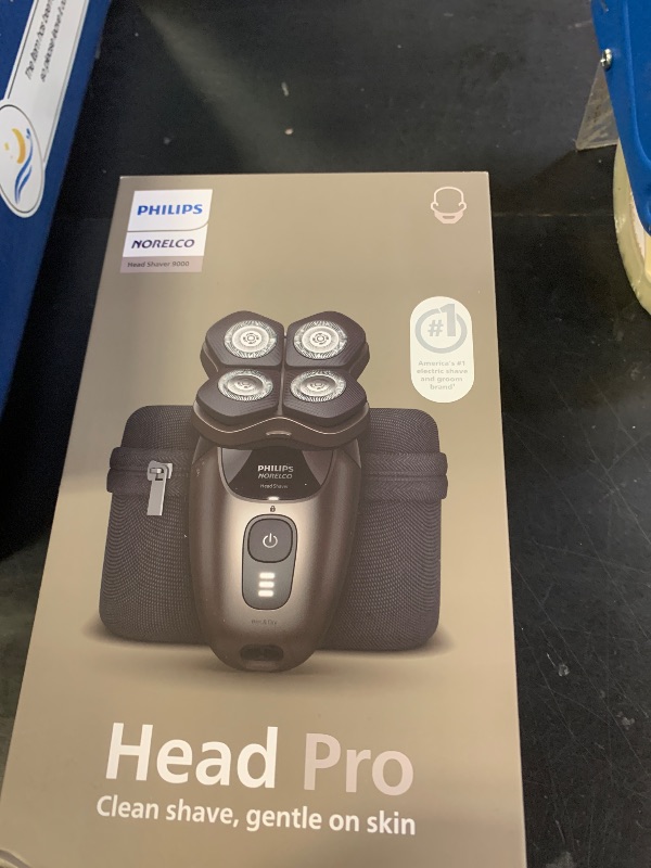 Photo 1 of Philips Norelco Head Shaver Pro 9000 Series - Electric Shaver for Men and Women, 360° Flexing Head & ComfortCut Blades for Clean Shave, Gentle on Skin, Model HS9980/40