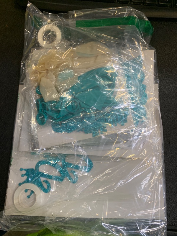 Photo 1 of 10th Birthday Decorations for Girls Teal, Double Digits Party Supplies Turquoise Banner Cake & Cupcake Toppers Number 10 Helium Balloon Star Foil Balloon for 10 Year Old Girl Party Decorations