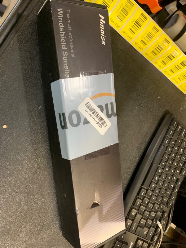 Photo 1 of [Upgraded] Nmoiss Windshield Sun Shade Umbrella - [Vinyl Coating Heat Shield] Protect Car from Sun Rays & Heat Damage Keep Cool and Protect Interior, Spring Structure Edge Medium 56" L x 31" W