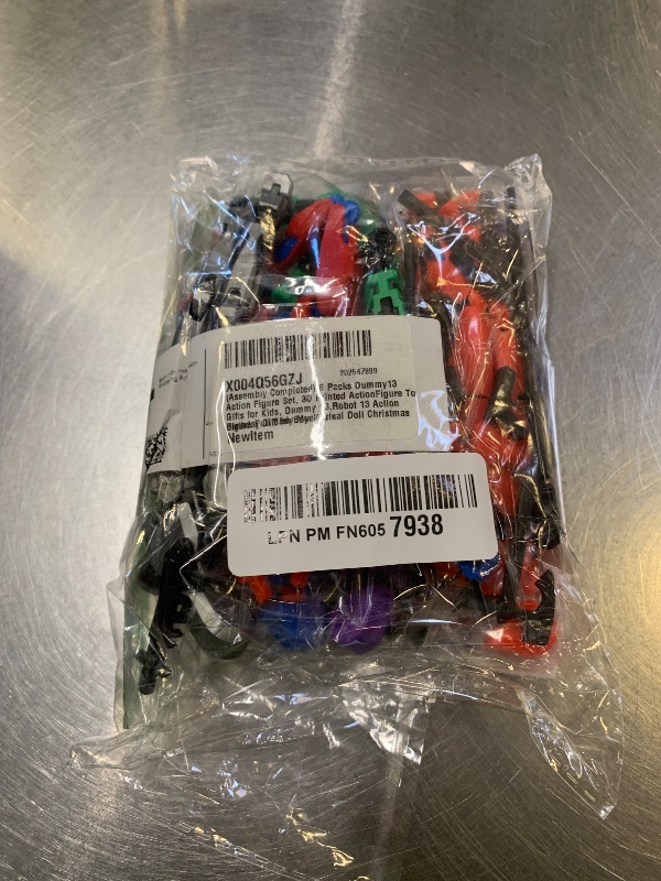 Photo 1 of (Assembly Completed) 6 Packs Dummy13 Action Figure Set, 3D Printed ActionFigure Toy Gifts for Kids, Dummy 13,Robot 13 Action Figure Full Body Mechanical Doll Christmas Birthday Gift for Boys Girls