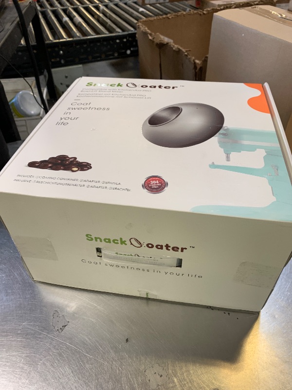 Photo 1 of Aieve Snack Coater Compatible with KitchenAid Bowl-Lift Stand Mixer for Making Chocolate Covered Almonds, Pistachio, Peanut, Freeze Dried Strawberry, Raisin, Macadamia Nuts and Blueberry