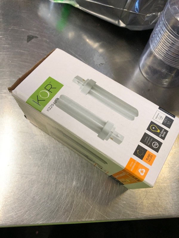 Photo 1 of (4-Pack) 18W CFL Plug-in Bulbs – G24d-2 Base, 2-Pin, 3500K Neutral White – Compatible with Select Sylvania, GE, Philips Models