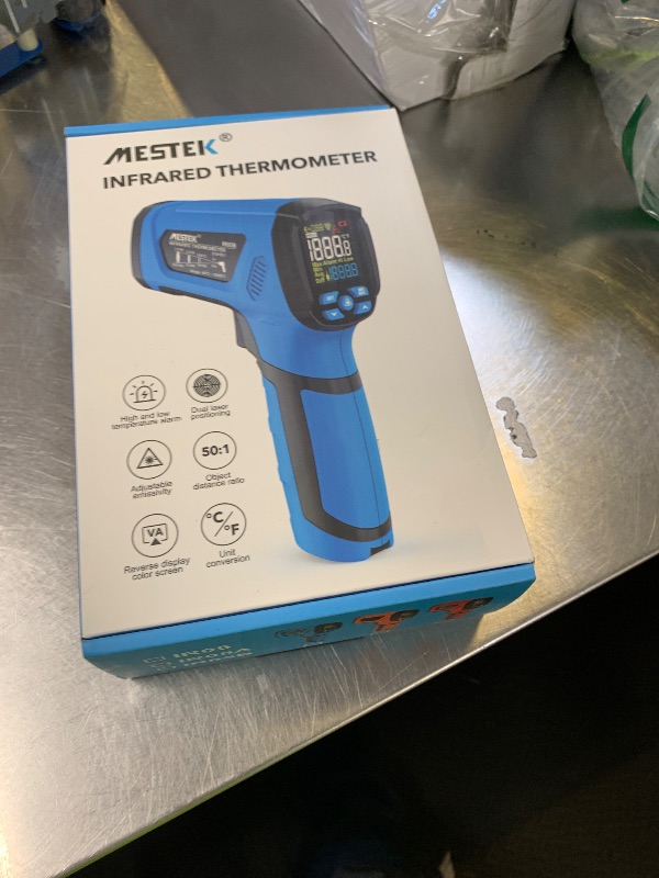 Photo 1 of -40?~2912? MESTEK Infrared Thermometer High Temperature Gun,50:1 Dual Laser Thermometer/K-Probe 14°F - 932°F, Digital Laser IR Temp Gun for Cooking,Pizza Oven, Engine, Kiln, Forging, Industrial Use ?