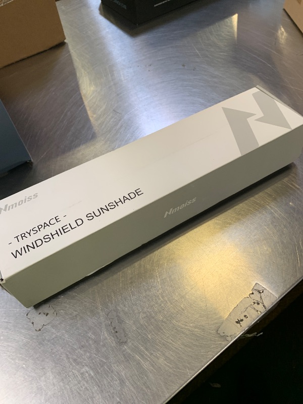 Photo 1 of [Upgraded] Nmoiss Windshield Sun Shade Umbrella - [Vinyl Coating Heat Shield] Protect Car from Sun Rays & Heat Damage Keep Cool and Protect Interior, Spring Structure Edge Medium 56" L x 31" W