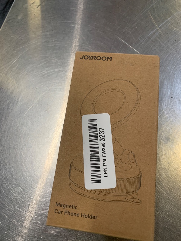 Photo 1 of JOYROOM Magsafe Car Mount, Vacuum Car Phone Mount with Strong Magnet, 360° Metal Strut Suction Cup Phone Mount for iPhone 17 Pro Max/16 15 14 13 12 Series& Android Magsafe Case,Silver