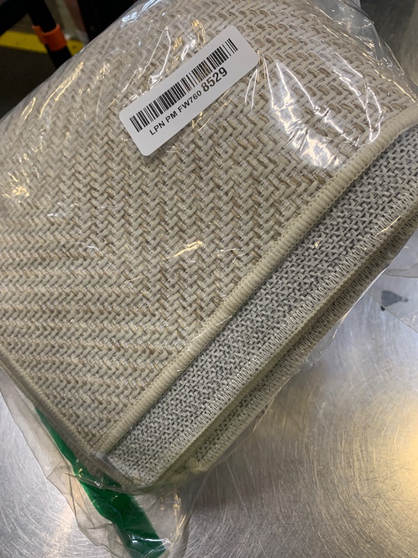 Photo 1 of Color&Geometry Extremely White Beige Ultra Thin Indoor Door Mat 36"x60", Machine Washable Front Door Mat Non Slip, Low Profile Entrance Mat Indoor, Absorbent Carpet for Inside, Entry, Entryway (FOLD)