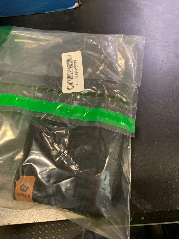 Photo 1 of ARFNKIM Winter Thermal Gloves-Fleece Lining Touch Screen Knit Stretchy Warm Gloves for Running Cycling Riding Hiking - Men Women (Black)