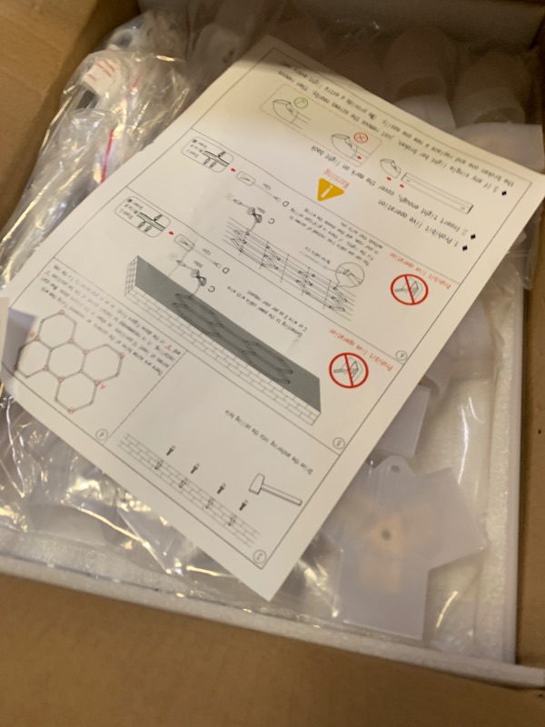 Photo 1 of LZHOME Hexagon LED Garage Light: 25 Pack Updated Bigger Size, 26400LM Super Bright Car Detailing Ceiling LED Shop Light for Warehouse Workshop Gym Basement Car Care Wash Room