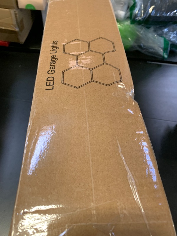 Photo 1 of LZHOME Hexagon LED Garage Light: 25 Pack Updated Bigger Size, 26400LM Super Bright Car Detailing Ceiling LED Shop Light for Warehouse Workshop Gym Basement Car Care Wash Room