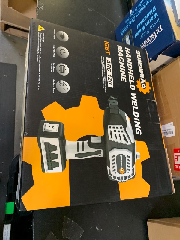 Photo 1 of Portable Welding Machine 110V Handheld: Portable Hand Held Welder Machine with 20PCS Rods & IGBT Inverter 5 Variable Current Adjustment - SUNSIMIAO Electric ARC Welder Gun Fits for 3/32" Wire Rods