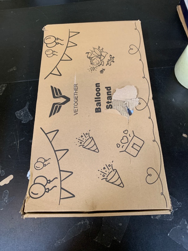 Photo 1 of 2 Set Balloon Column Stand Kit for Floor, VETOGETHER 2024 Updated Balloon Tower Stand Kit with Base, Adjustable Metal Balloon Stand Kit for Party Decoration