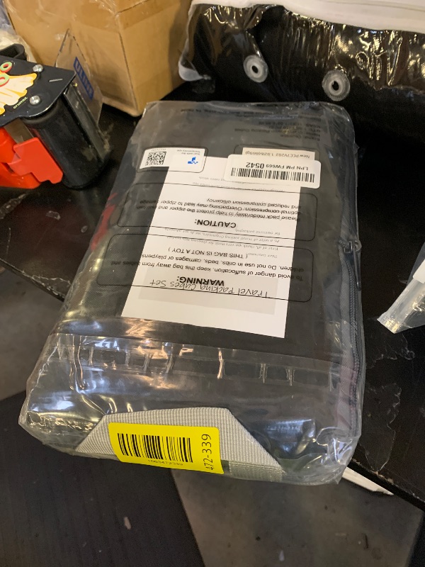 Photo 1 of 10 Set Compression Packing Cubes for Travel Essentials,Compressible Expandable Packing Cubes for Suitcase,OlarHike Luggage Organizer Bags for Travel,Handy Helper for Organizing Clothes(Black)