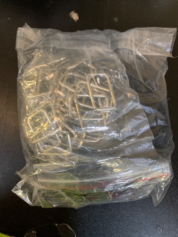 Photo 1 of 1" x16Ft Hook and Loop Straps with 25 Metal Buckles, Adjustable Fastening Cable Straps, Free Cut Length, Reusable Nylon Cable Ties for Organizer or Storage, Black