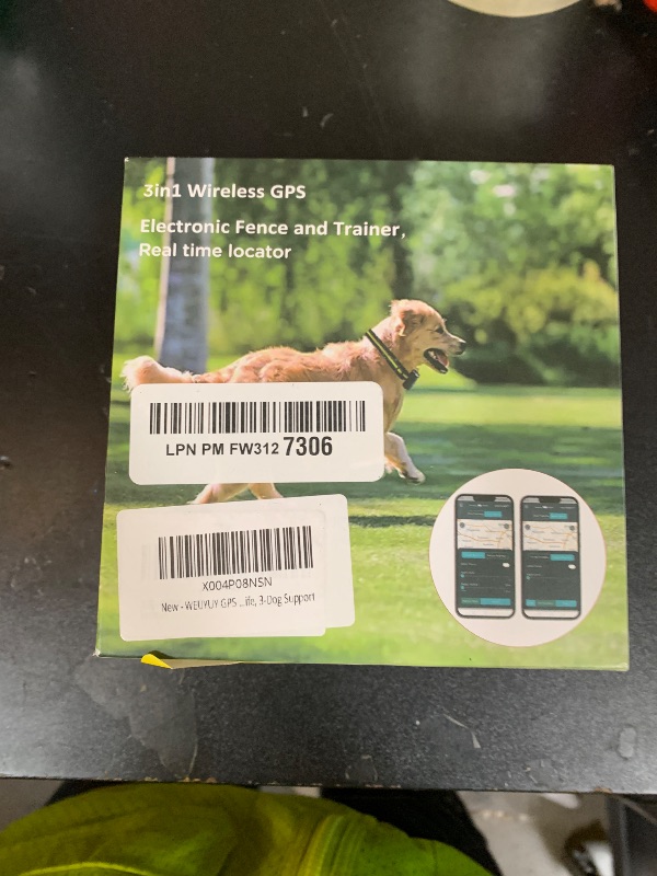 Photo 1 of WEUYUY GPS Wireless Dog Fence & Training Collar – No Subscription, App Geo-Fence 3280ft, 60-164ft Bluetooth Training, 3 Correction Modes, Auto Sleep/Wake, Long Battery Life