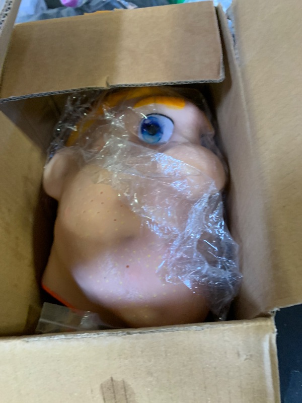 Photo 1 of brenzo 2026 New Refillable Pimple Popping Toy – Big Head Squeeze Toy with Golden Hair for Stress & Anxiety Relief, Realistic Pus Burst Fidget Toy, Funny Gag Gift for Adults