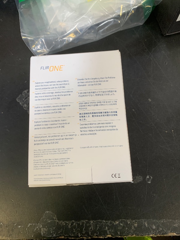 Photo 1 of Flir One - Thermal Imaging Camera for iOS Smartphones (iPhone 14 and Older w/Lightning Port), 240x180 Super Resolution (80x60 Native IR)