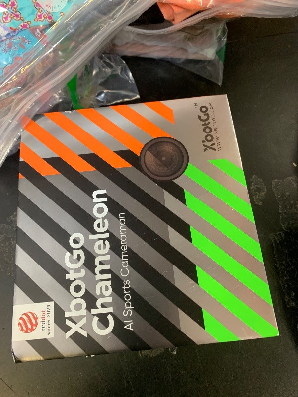 Photo 1 of XbotGo Chameleon AI Auto Sports Action Camera - 4K 60FPS Soccer Camera and Basketball Tracking Camera for Team Sports, Live Streaming, No Subscription, Works with iOS & Android (Lava Graphite)