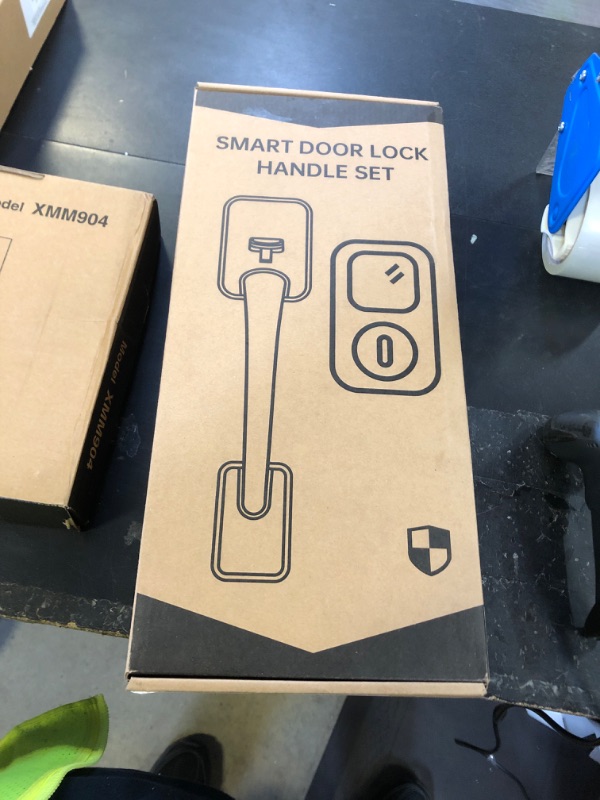 Photo 1 of Smart Front Door Lock Set: Hornbill Keyless Entry Door Lock Deadbolt with Handle, Digital Keypad Smart Home System, Auto-Lock, Easy Install, Matte Black