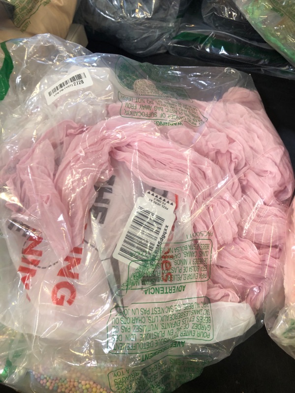 Photo 1 of 10 Pack Light Pink Cheesecloth Table Runner 10FT Boho Gauze Fabric Table Runner Vintage Rustic Sheer Runners for Wedding Party Bridal Baby Shower Long Table Decorations