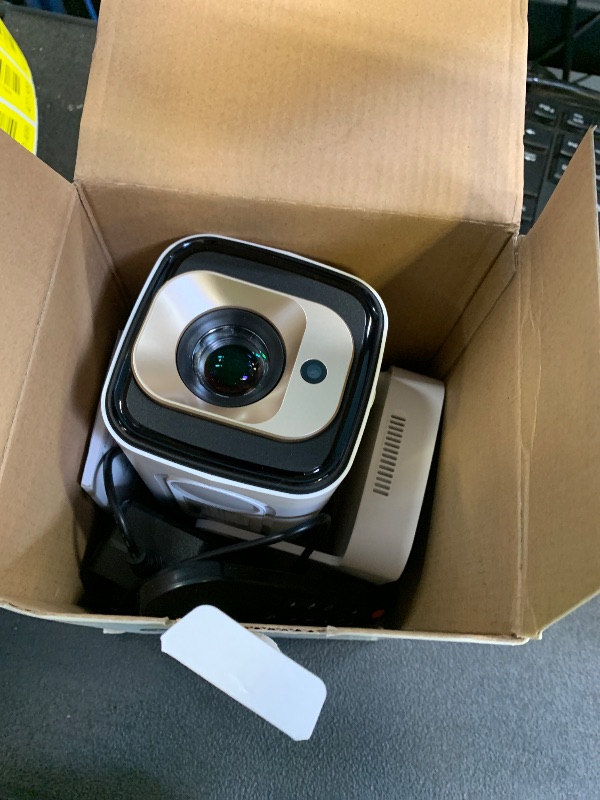 Photo 1 of ?Auto Focus&1080P?Magcubic Mini Smart Projector with 4K Support, Portable Projector with Wifi and Bluetooth, 5W Speaker, Built in Apps, Voice Control, Outdoor Movie Projector