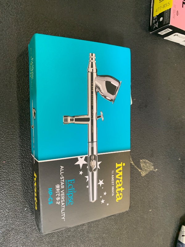 Photo 1 of Iwata Eclipse HP-CS Airbrush - Gravity Feed Dual Action, High-Flow Atomization for Fine Detail to Wide Coverage – E3 Nozzle, 0.24 oz Cup – Ideal for Artists, Model Painting, Cosplay & More