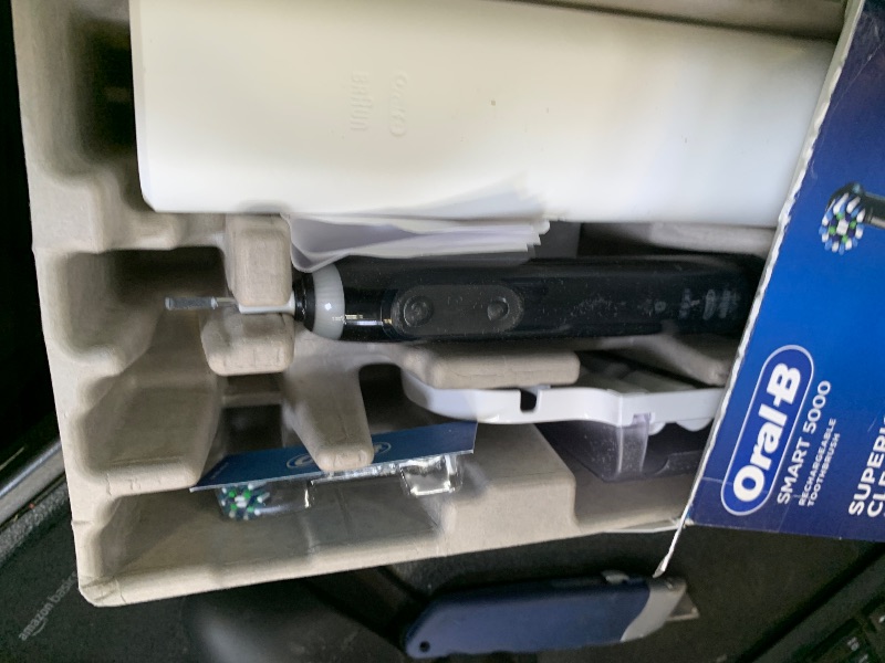 Photo 1 of Oral-B Pro 5000 Smartseries Power Rechargeable Electric Toothbrush with Bluetooth Connectivity, Black Edition