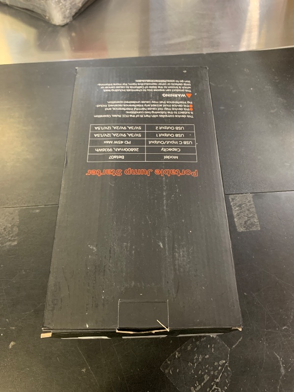 Photo 1 of Portable 10-in-1 Car Battery Jump Starter with Air Compressor 8000A 160PSI 45W Charger, Jump Starter Jump Box (All Gas 14L Diesel), Car Battery Jumper Starter Portable Jumper Cables, Gloves, Lights