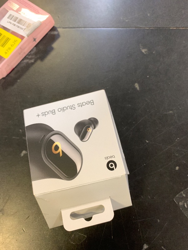 Photo 1 of Beats Studio Buds + | True Wireless Noise Cancelling Earbuds, Enhanced Apple & Android Compatibility, Built-in Microphone, Sweat Resistant Bluetooth Headphones, Spatial Audio - Black/Gold