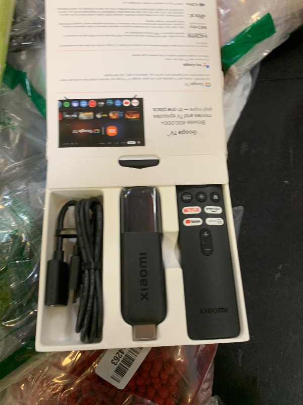 Photo 1 of Xiaomi TV Stick 4K (2nd Gen) Streaming Media Player Device Google TV Cast Dolby Vision HDR10+ Atmos Dual Band Wi-Fi 6 with 360° Bluetooth Voice Remote Control