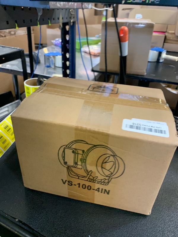 Photo 1 of Voltset 4 Inch Duct Fan, Inline Ventilation Exhaust Fan, 280 CFM Duct Intake High Efficiency Air Fan for Vent Bathroom, Kitchen, Grow Tent, Hydroponics, 3D Printer